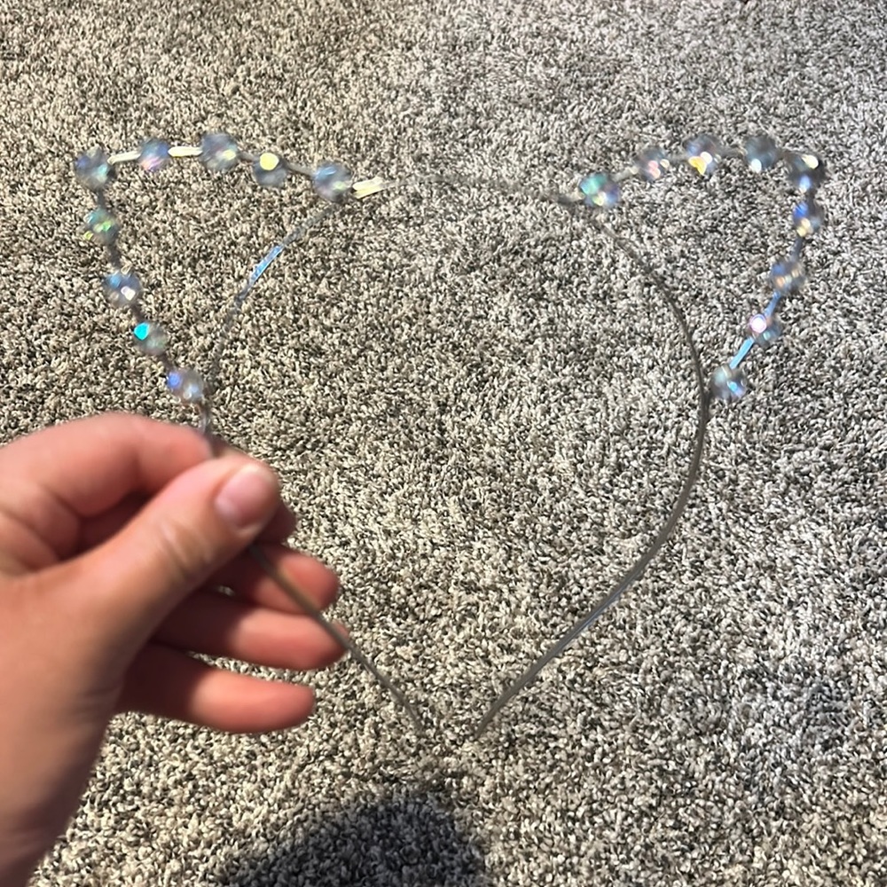 Rhine stone cat ears